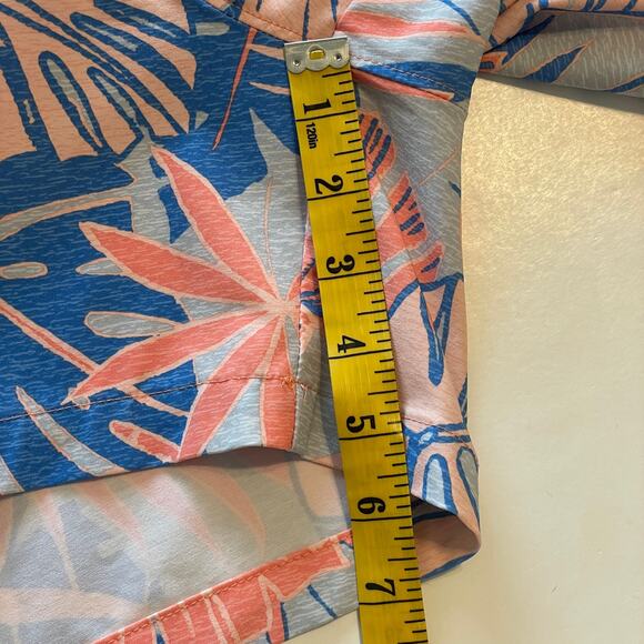 Columbia PFG Tidal II Shorts Womens Size 1X Blue Peach Tropical Fishing Boating - Picture 9 of 10